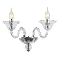 Бра двухрожковое Rivoli Хрусталь Nudo A2 CR Е14 Хром картинка 